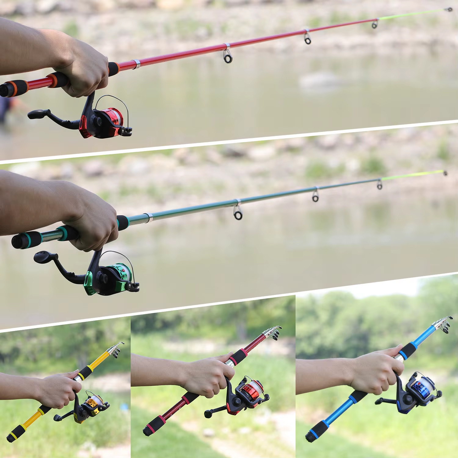 1.8M Spinning Fishing Rod M Power Telescopic Rock Fishing Rod Carp Feeder Rod Su