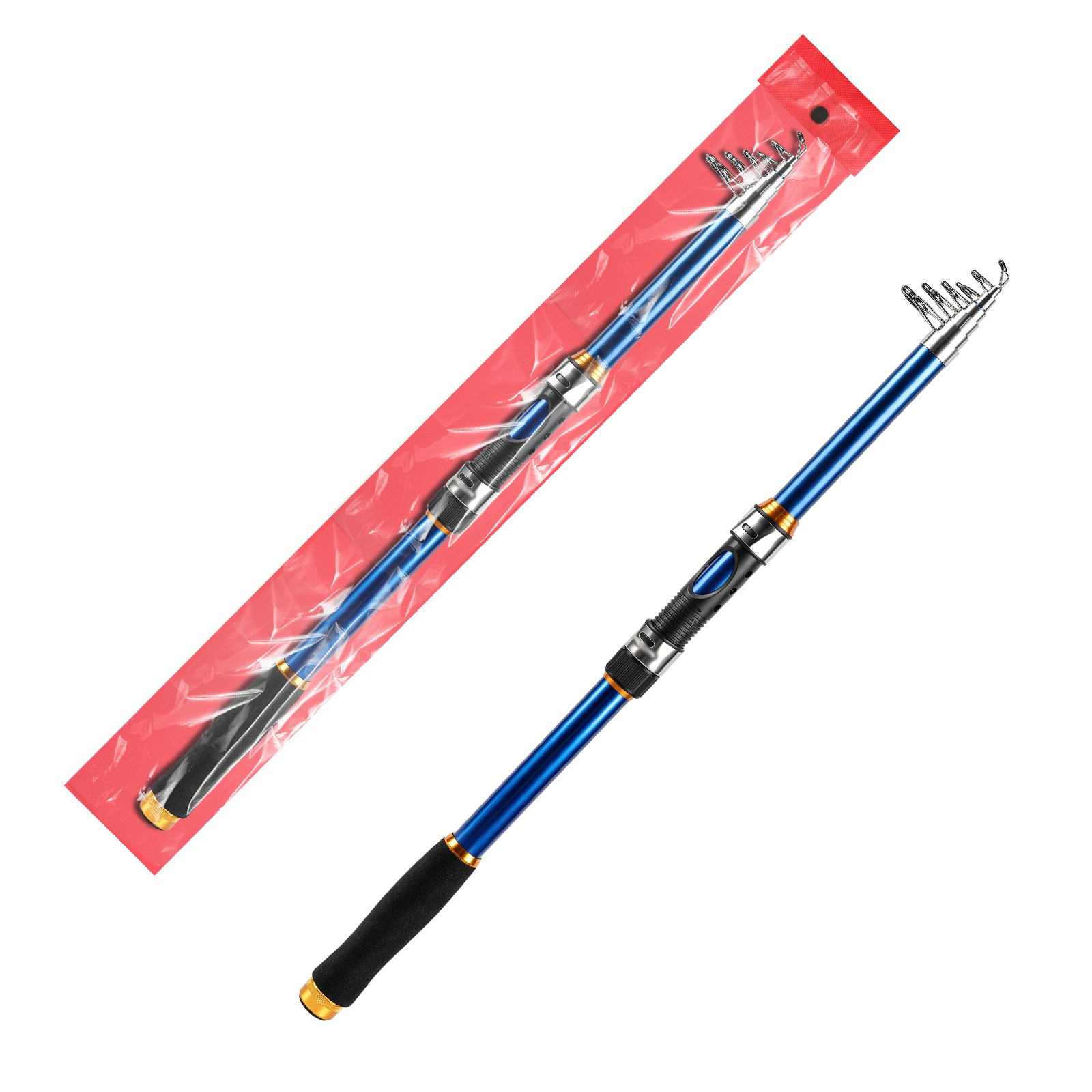 Retractable Fishing Rod Ultra-Light Carbon Fiber, Portable, Adjustable Length