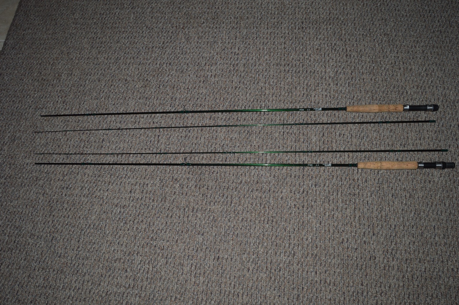 (2) NICE SCIENTIFIC ANGERS FLY RODS 8 .6 FOOT 5/6WT