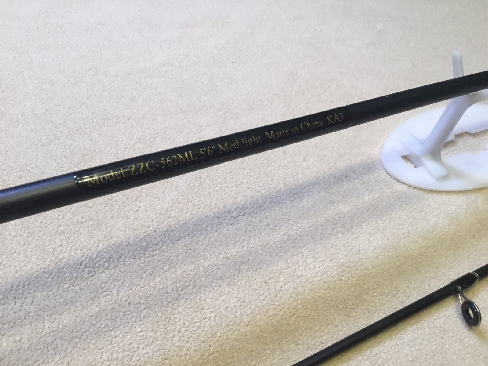Zebco Z-glass 562 ML 2 Piece Bait Cast Fishing Rod Zac-562ML 5’6” Med Light.