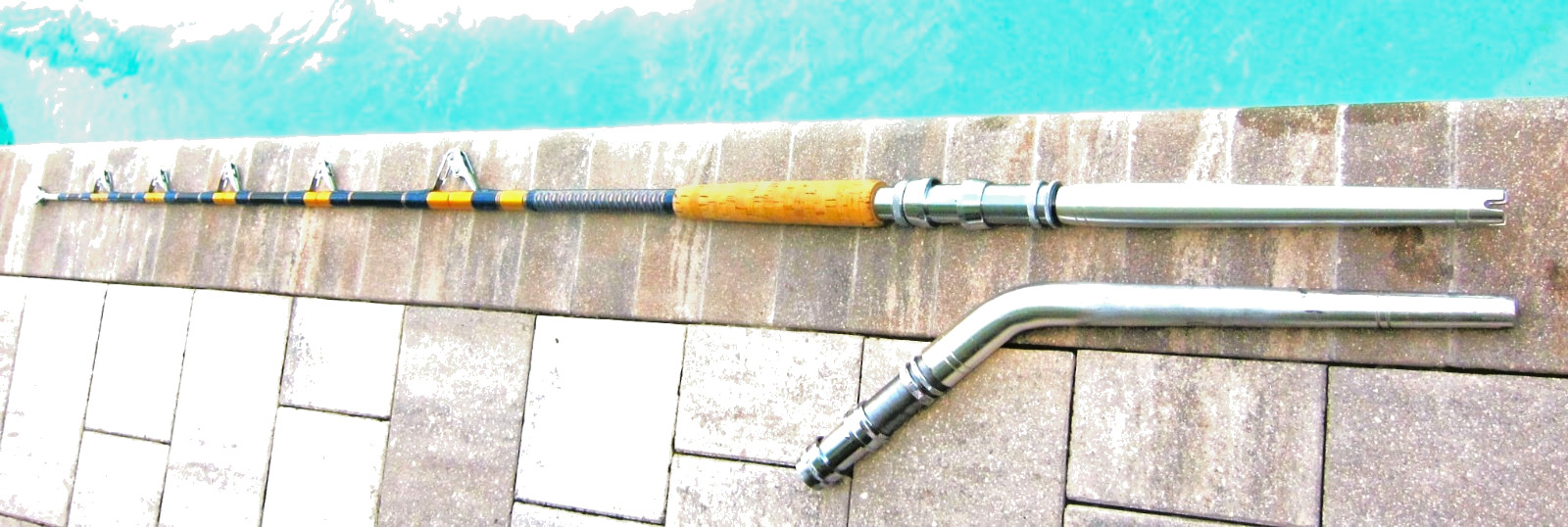 Vintage Custom IGFA 130 UNLIMITED CLASS Trolling Rod w/AFTCO H/W: 7’3″-NEW OTH!