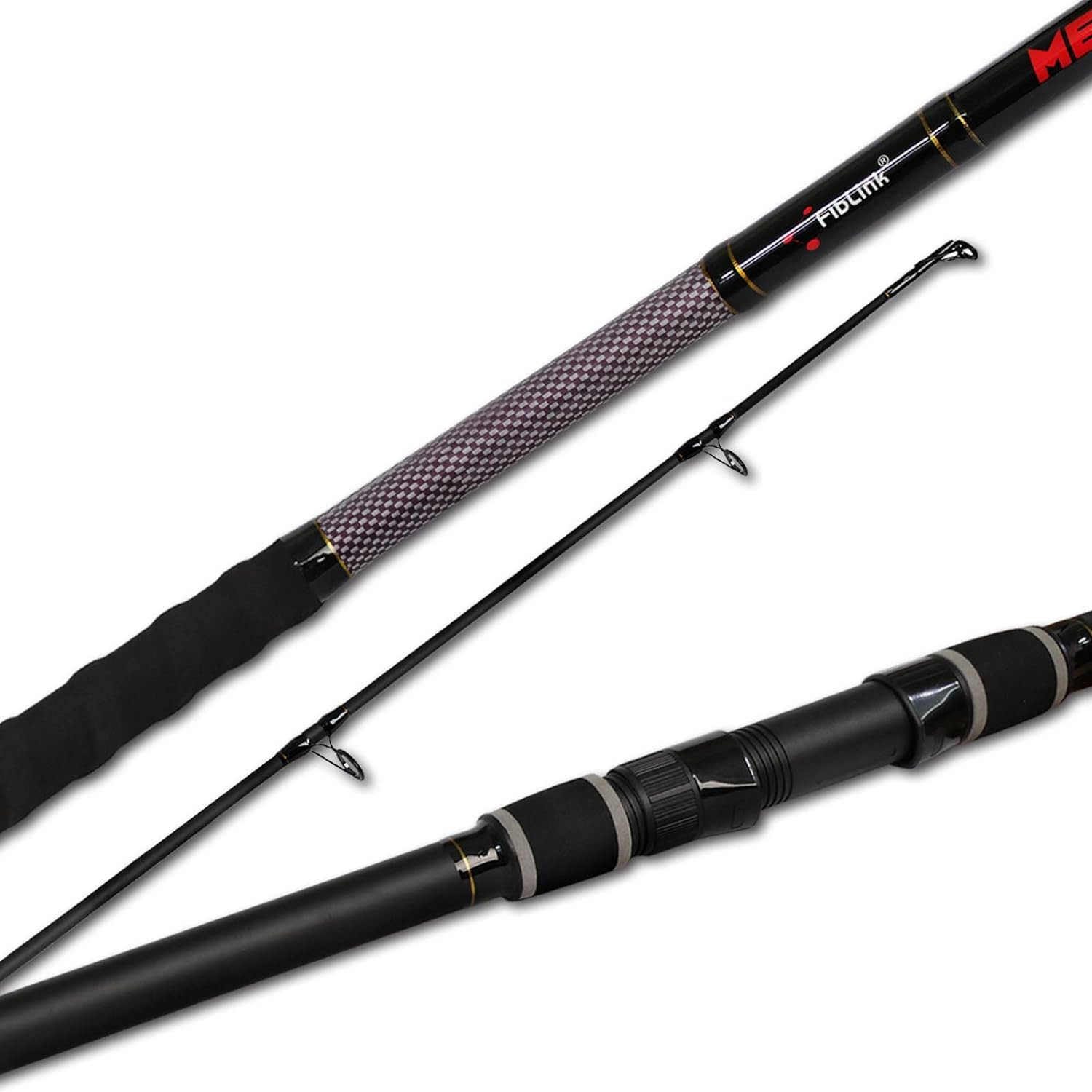 Saltwater Surf Rod 2PC/3PC Portable Travel Spinning Fishing Pole 9’/10’/12’/13′