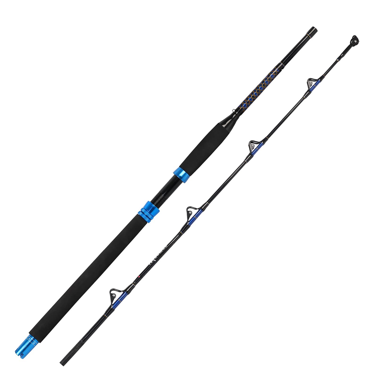 Fiblink 1-Piece Saltwater Offshore Trolling Rod Conventional Boat Rod Carbon Fis