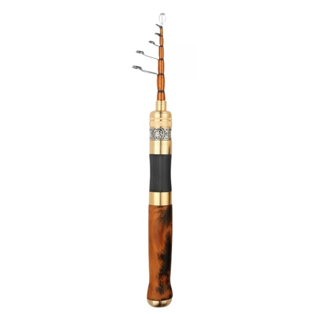 UL Power Carbon Rod with Wood Handle for Stream Trout Fishing Collapses 31cm