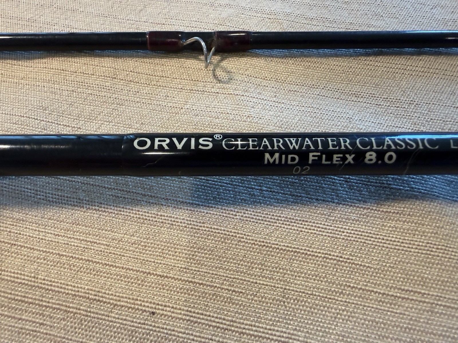 Orvis 2 Piece Clearwater 9 WT 9 ft Fly Fishing Rod Black Cork Handle No Case