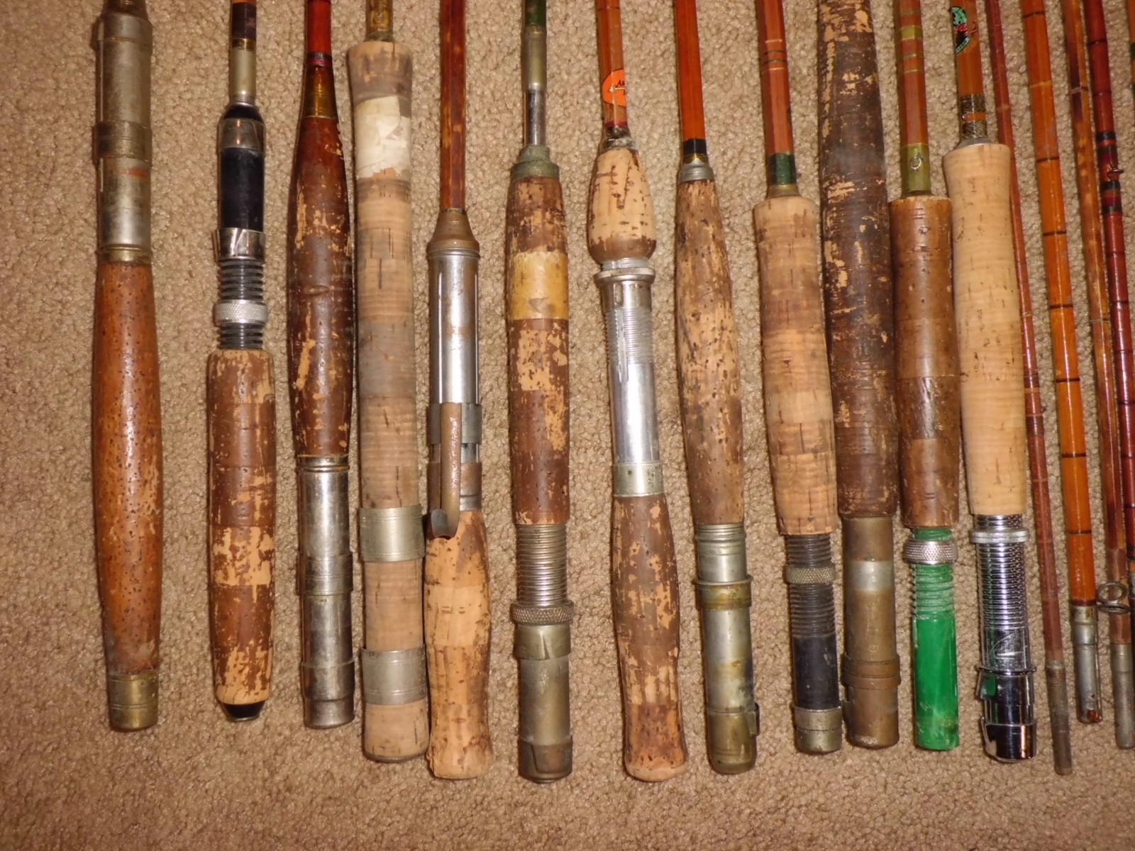 36 pcs of Vintage Assorted Split Bamboo for Repair/Restoration/Parts