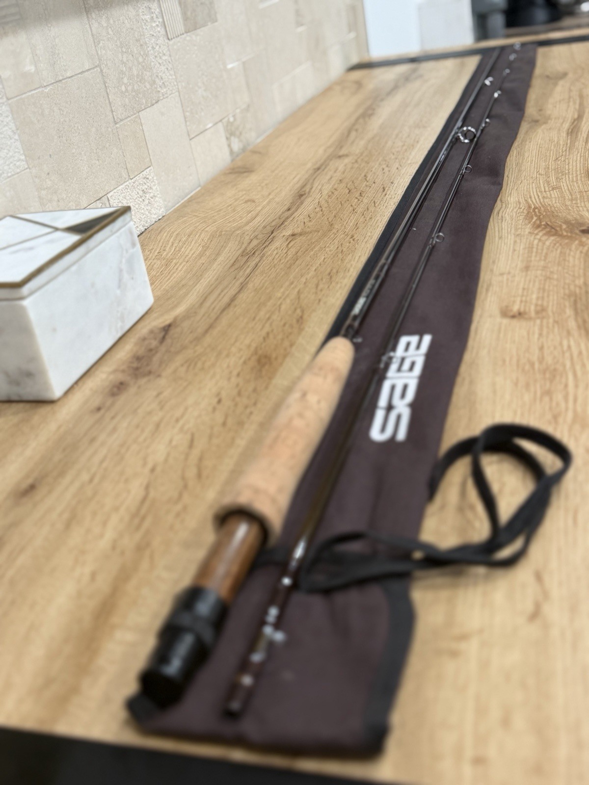 features a Sage Graphite III 690 RPL fly fishing rod NO TUBE