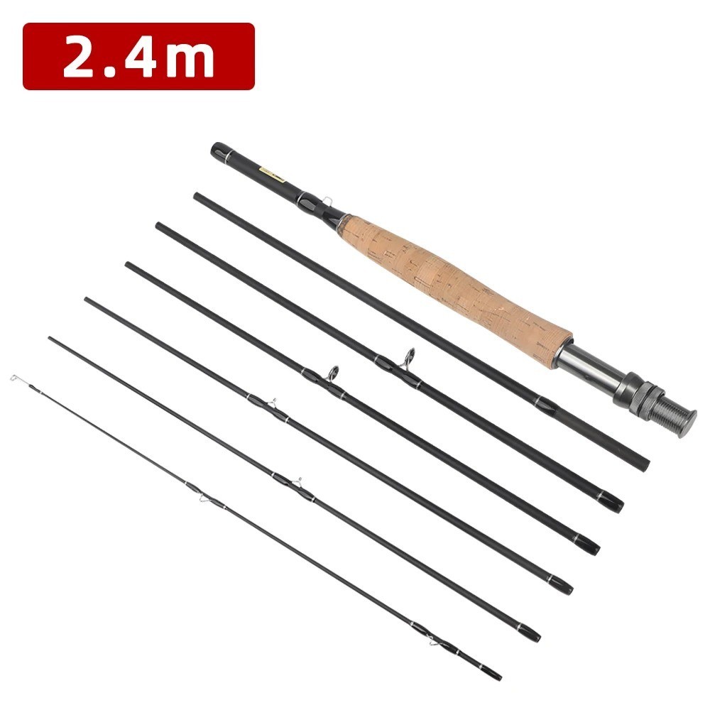 Fishing Rod 8 FT 9 FT Lure Travel Spinning/Casting Rods High Carbon Fiber Pole