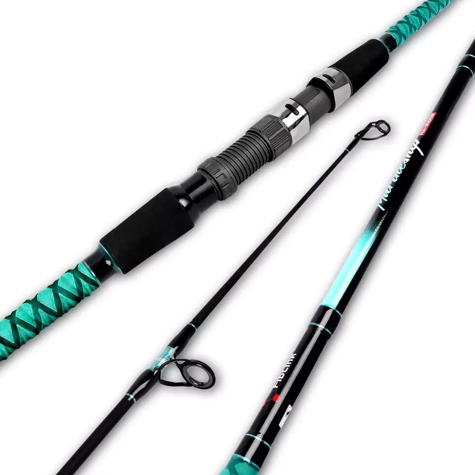 Surf Spinning Rod Travel 2/3/4PC Carbon Fiber Saltwater Fishing Pole 9/10/12/13′
