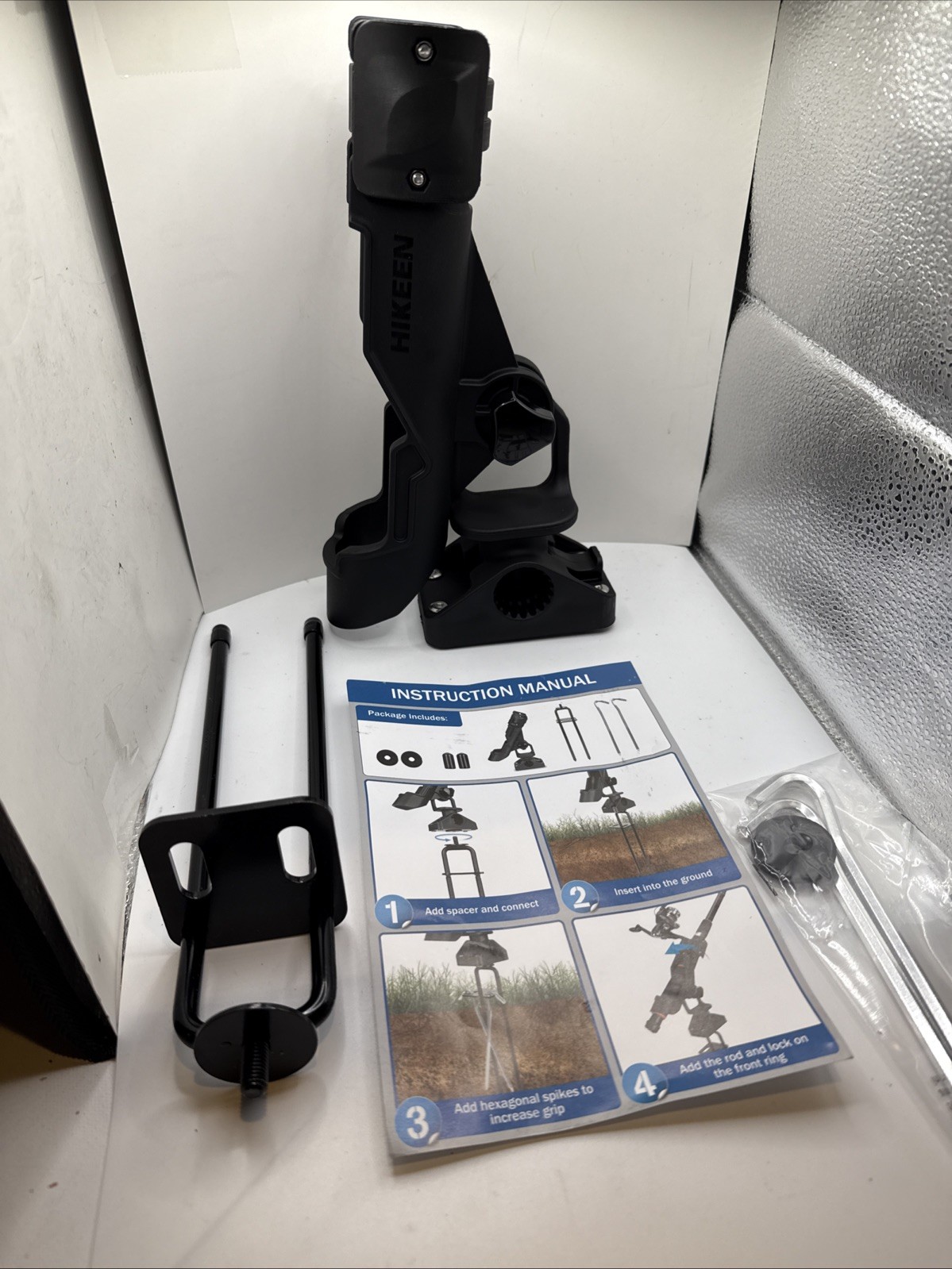 Kayak Fishing Rod Holder,360° Fishing Boat Rod Holder for Track Mount/Deck Mount