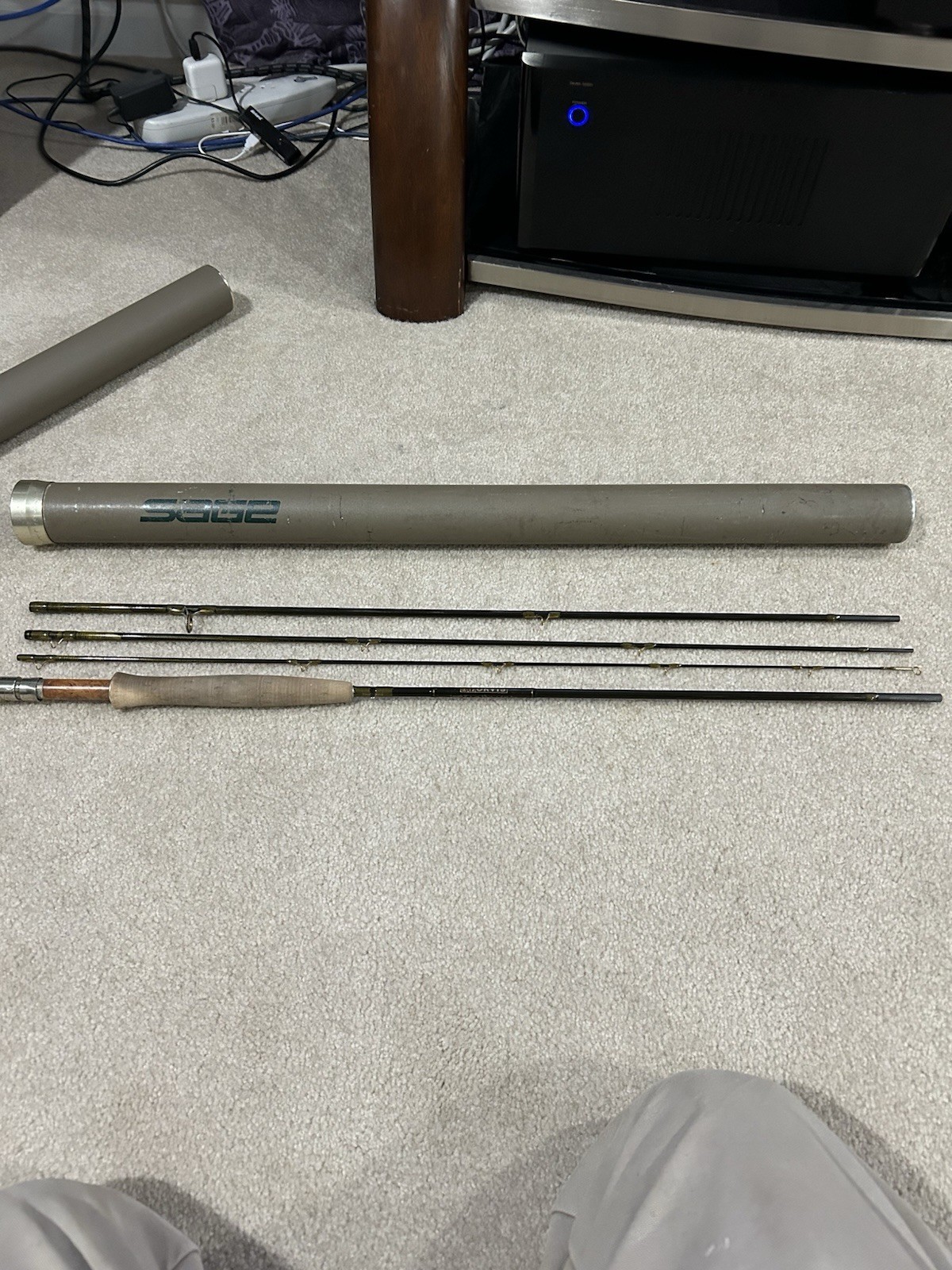 Orvis Trident TLS Mid-Flex 7.5 Fly Fishing Rod. 9’ 6wt. W/ Tube