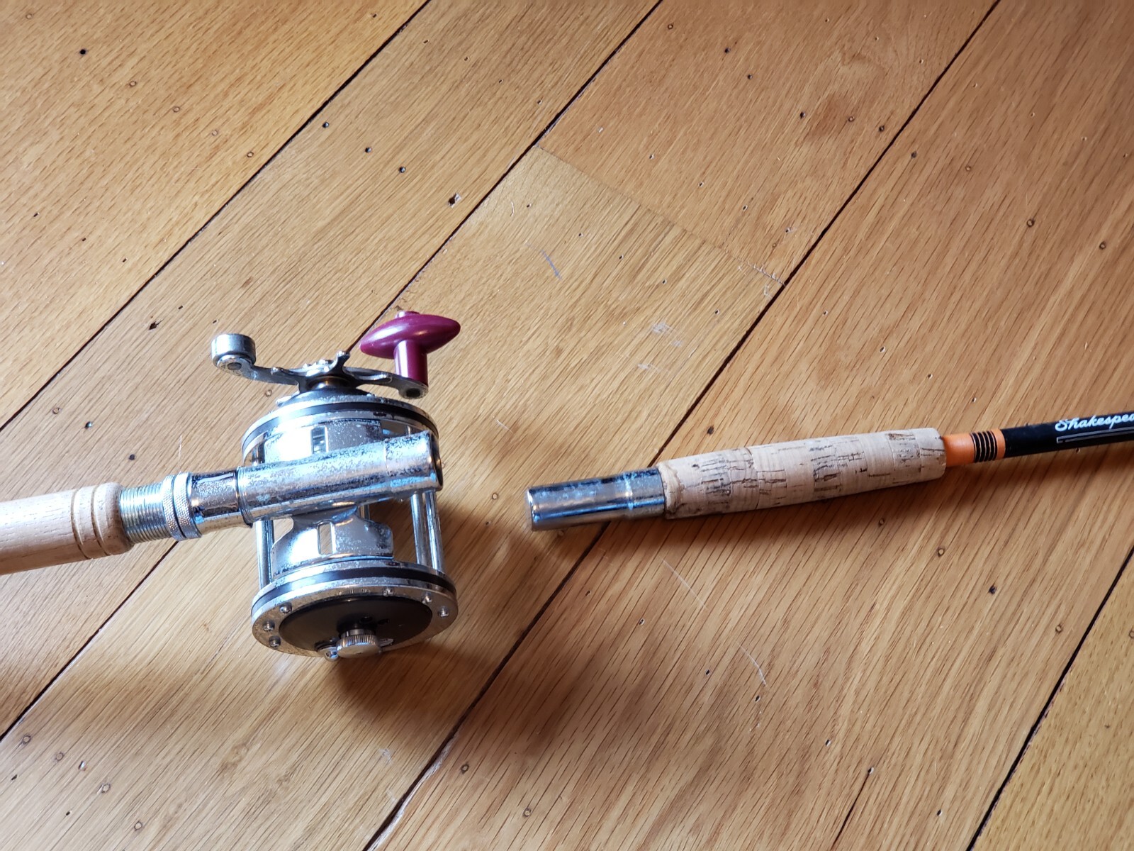 Fishing Reel, Hurricane 340 + Shakespeare SS191 Rod 6’0 Medium Heavy, USA