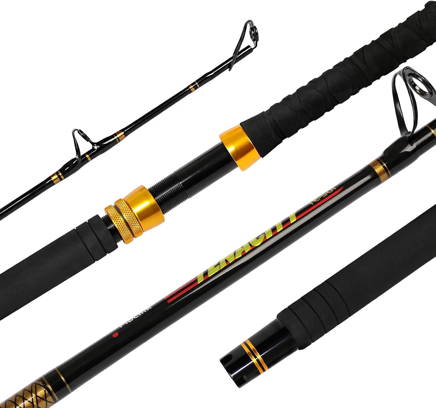 Fishing Trolling Rod 1/2 Piece Saltwater Offshore Rod Heavy Duty Boat Fishing