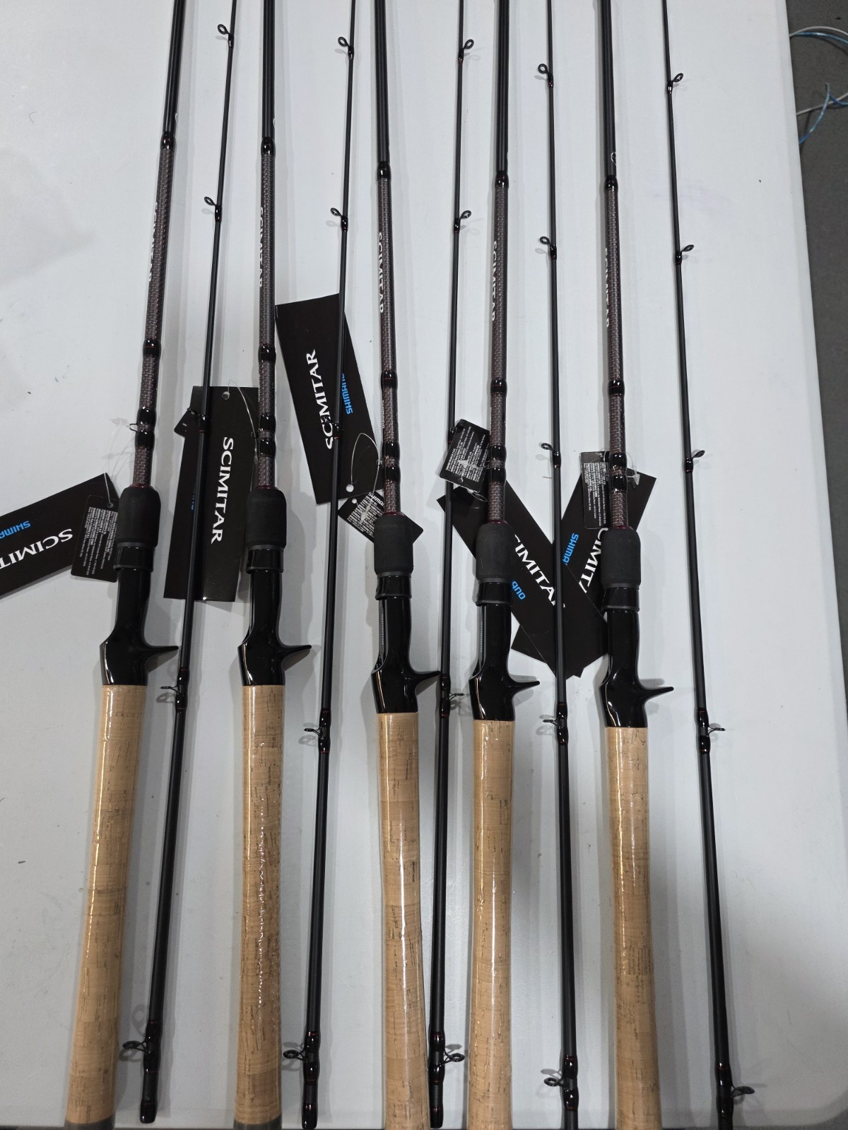 Lot of 5 Shimano SCIMITAR Casting Rods 2 Piece 7’0 Medium Fast SMC70M2C