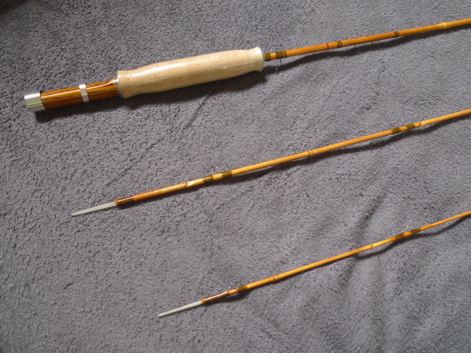 [Japan-made flyrod] 6’4″ #3 3pc unused ‘marutake bamboo flyrod’