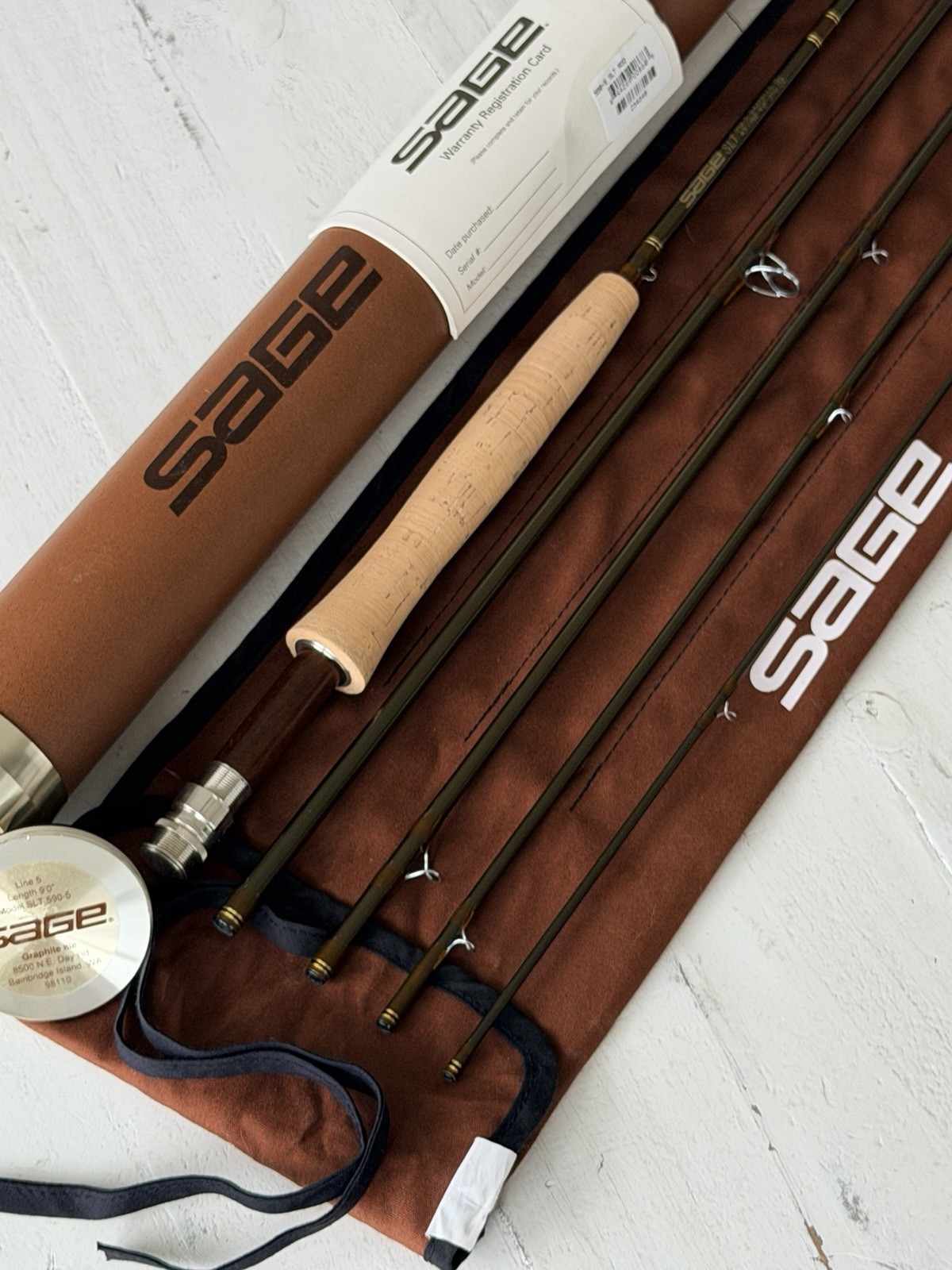 **BEAUTIFUL** 🔥*RARE* SAGE SLT 5wt 9’ft🔥~5Pc RARE TRAVEL ROD~🔥