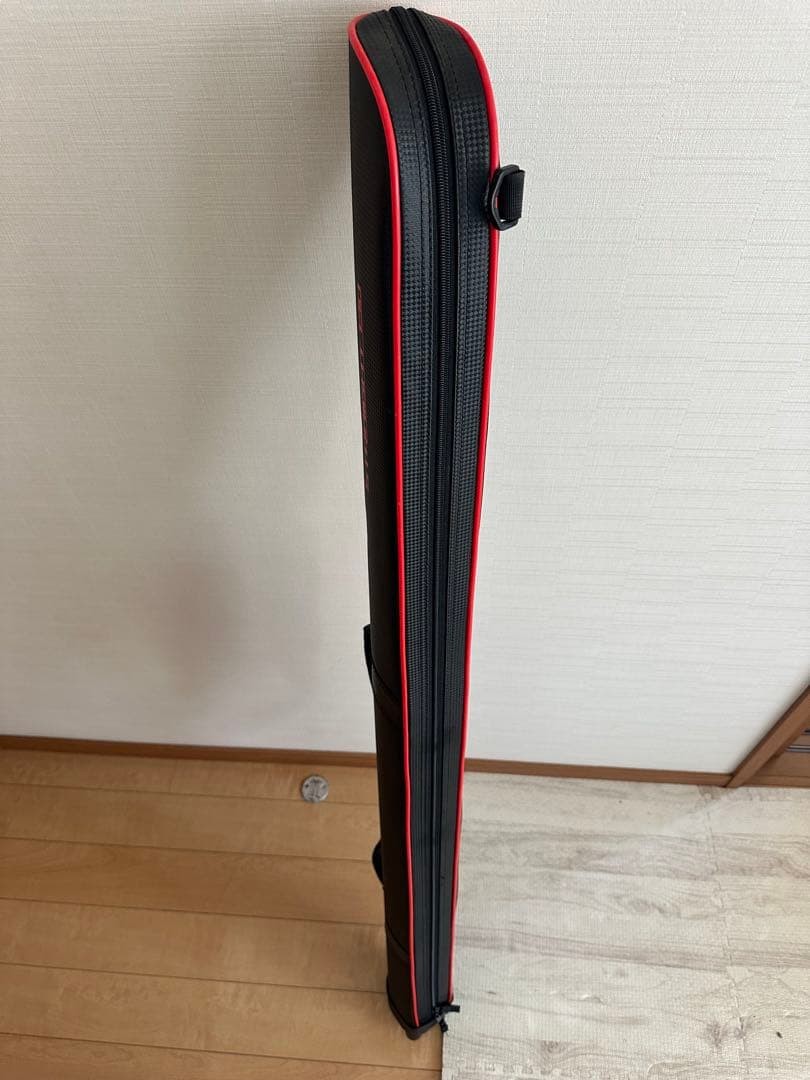 STRAIGHT 130 Rod Case Black/Red Fishing Gear Storage Used