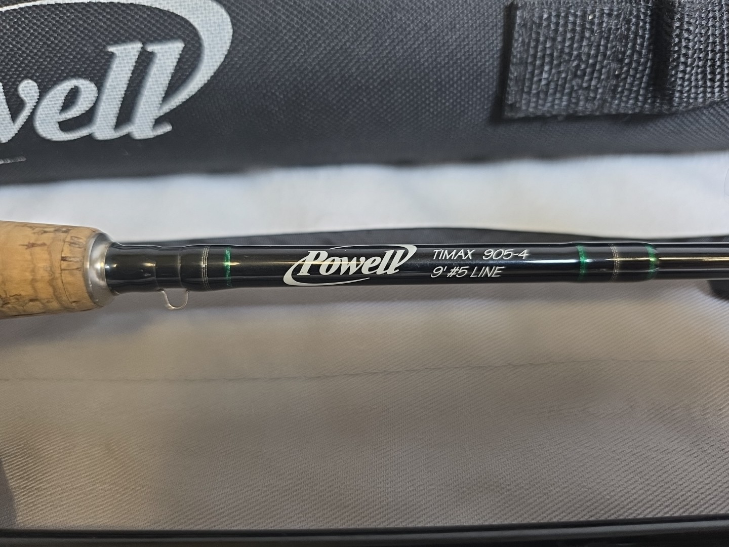 Powell Legacy XL 905-4 Fly Fishing Rod 9′ 4wt 4 Piece Black Excellent Case
