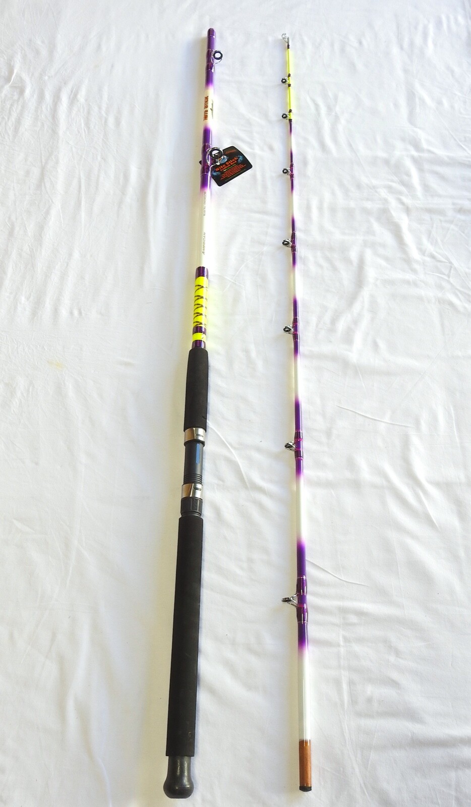 Nite Stick Catfish Casting Rod 9′ 2PC Glow Tip Purple