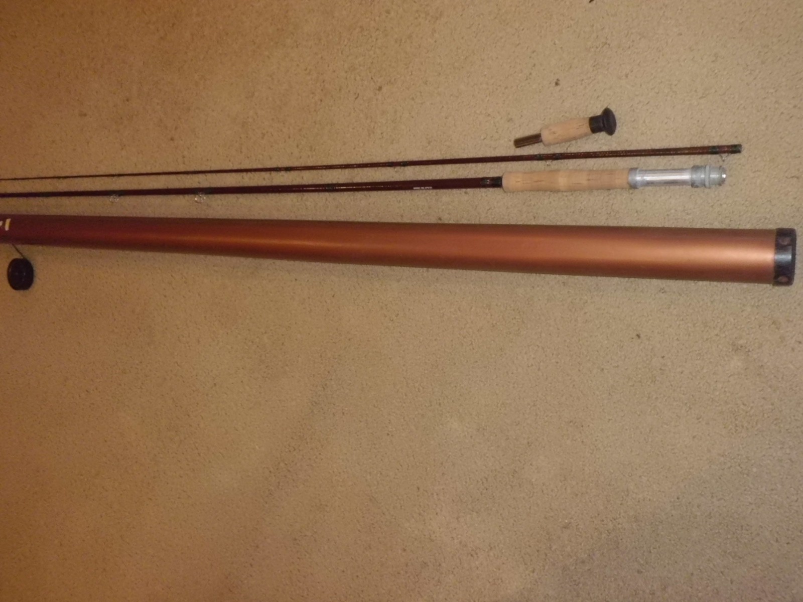 Vintage WALTON POWELL Model UFB 92 Fiberglass Fly 9′ Rod- line 9-10-11-12 wt