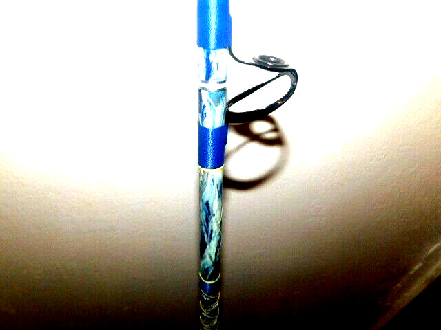 CUSTOM CONVENTIONAL ROD 7′ YELLOWFIN TUNA MARBLE 20-40 LB TURBO’S NEW