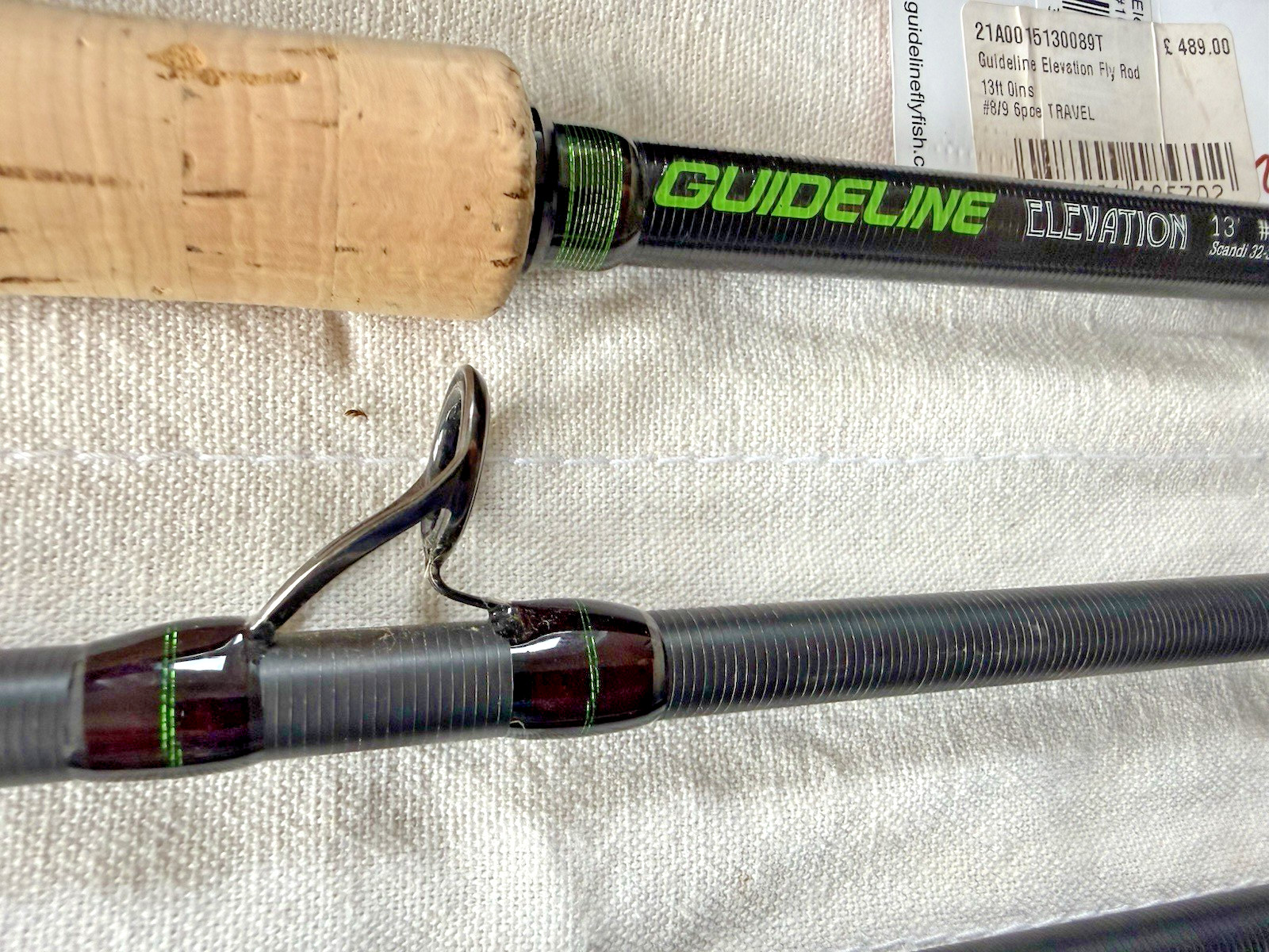 Guideline Elevation 13 Foot #8/9 6 Piece Travel Salmon Fly Rod with Bag & Tube