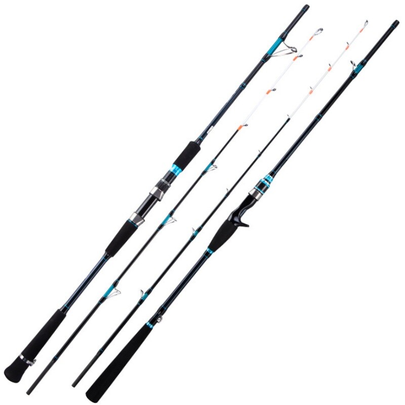 Boat Fishing Rods 1.65m/1.8m Carbon Fiber Spinning Casting Rod 2 Section Shore