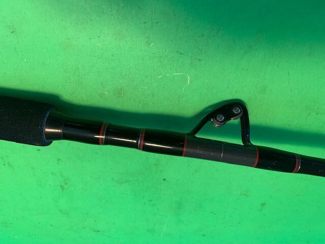 CUSTOM MADE CALSTAR BT660H 6 FOOT 30 TO 80 POUND RATED TROLLING FISHING ROD W@WE