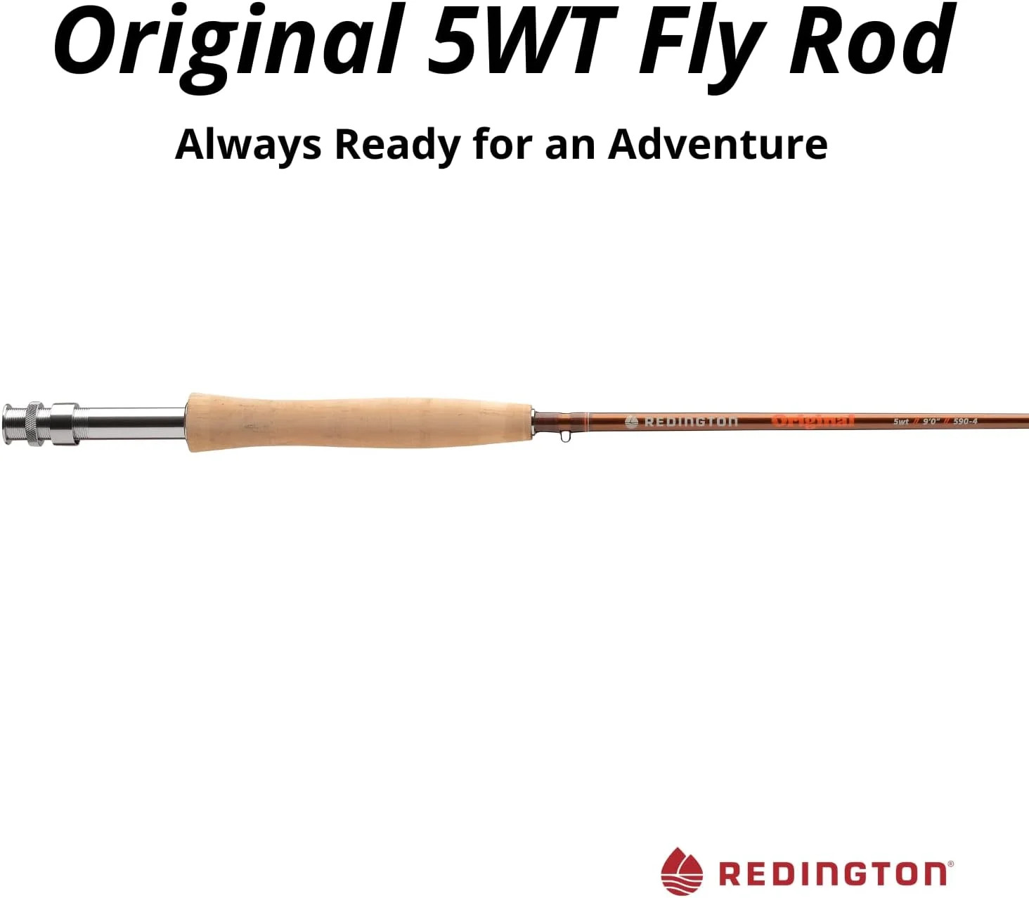 Redington Original Fly Rod – 5wt 9’0″ Medium-Fast Action Trout Fly Fishing Rod –
