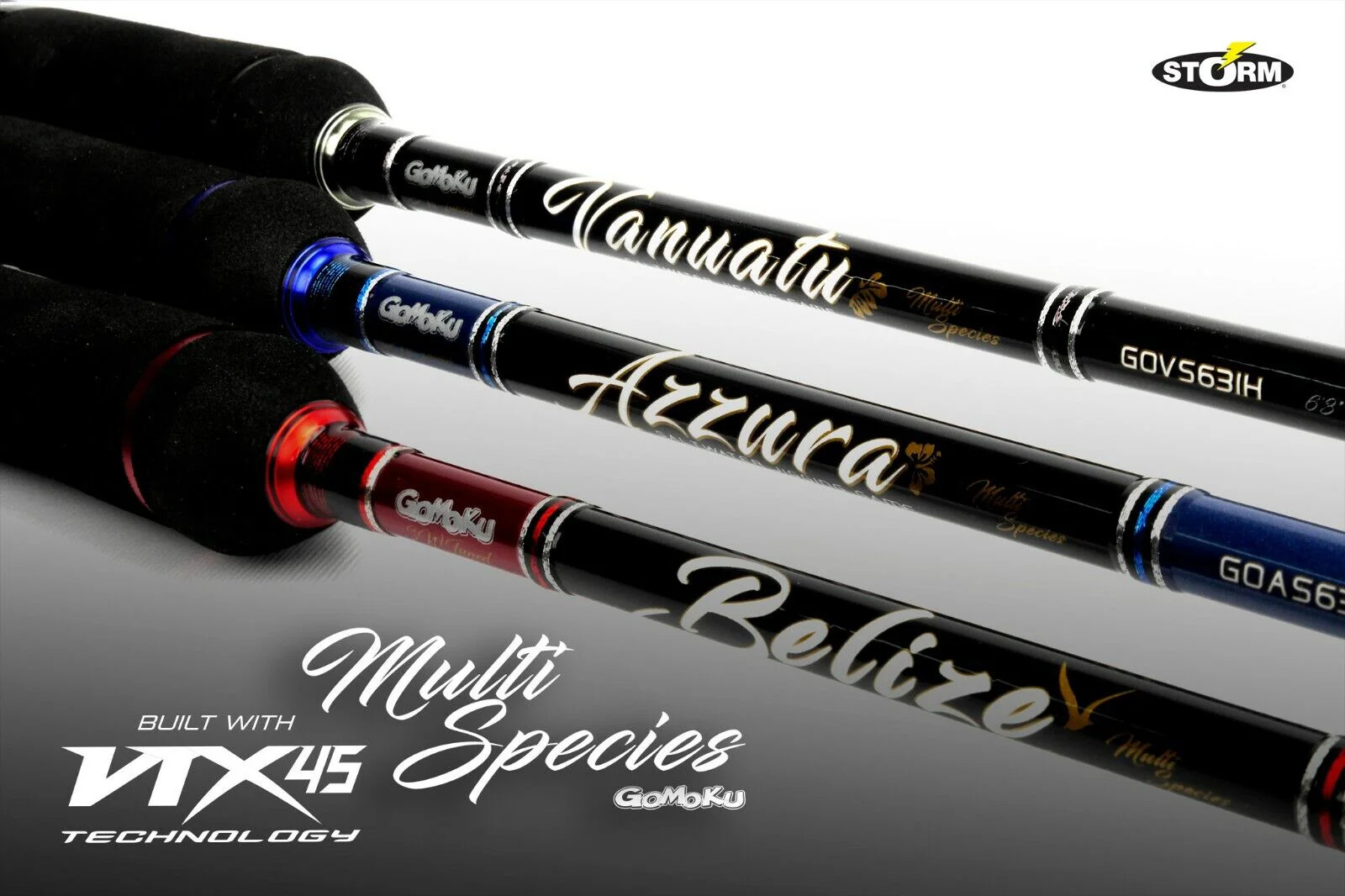 Storm Gomoku AZZURRA 6’3″ 1 Piece PE1-3 GOAC631M Overhead Jigging Rod