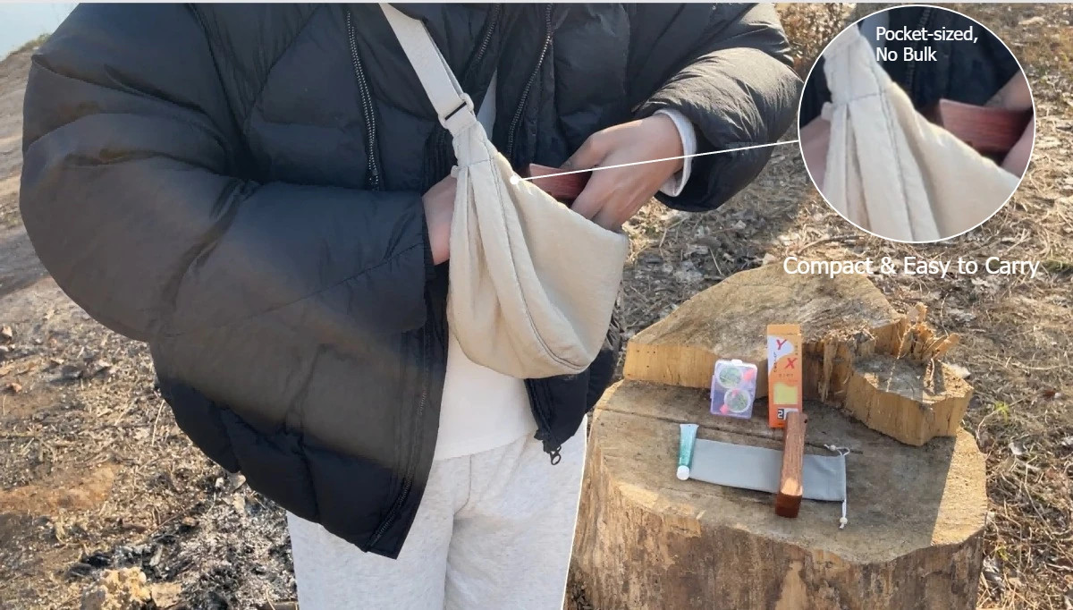 Ultralight Tenkara Rod Wooden Storage Box Portable Short Section Travel Kit