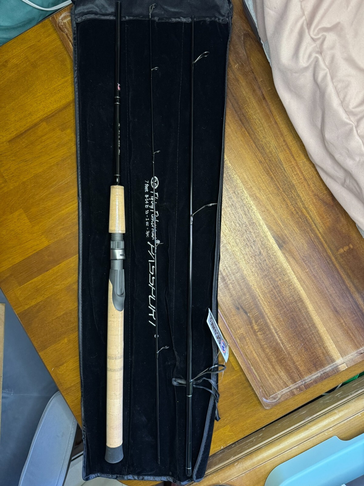 Passport Flying Fisherman Spinning Fly Fishing Rod, 3 pcs, 8-14 lbs, 1/2-1 oz