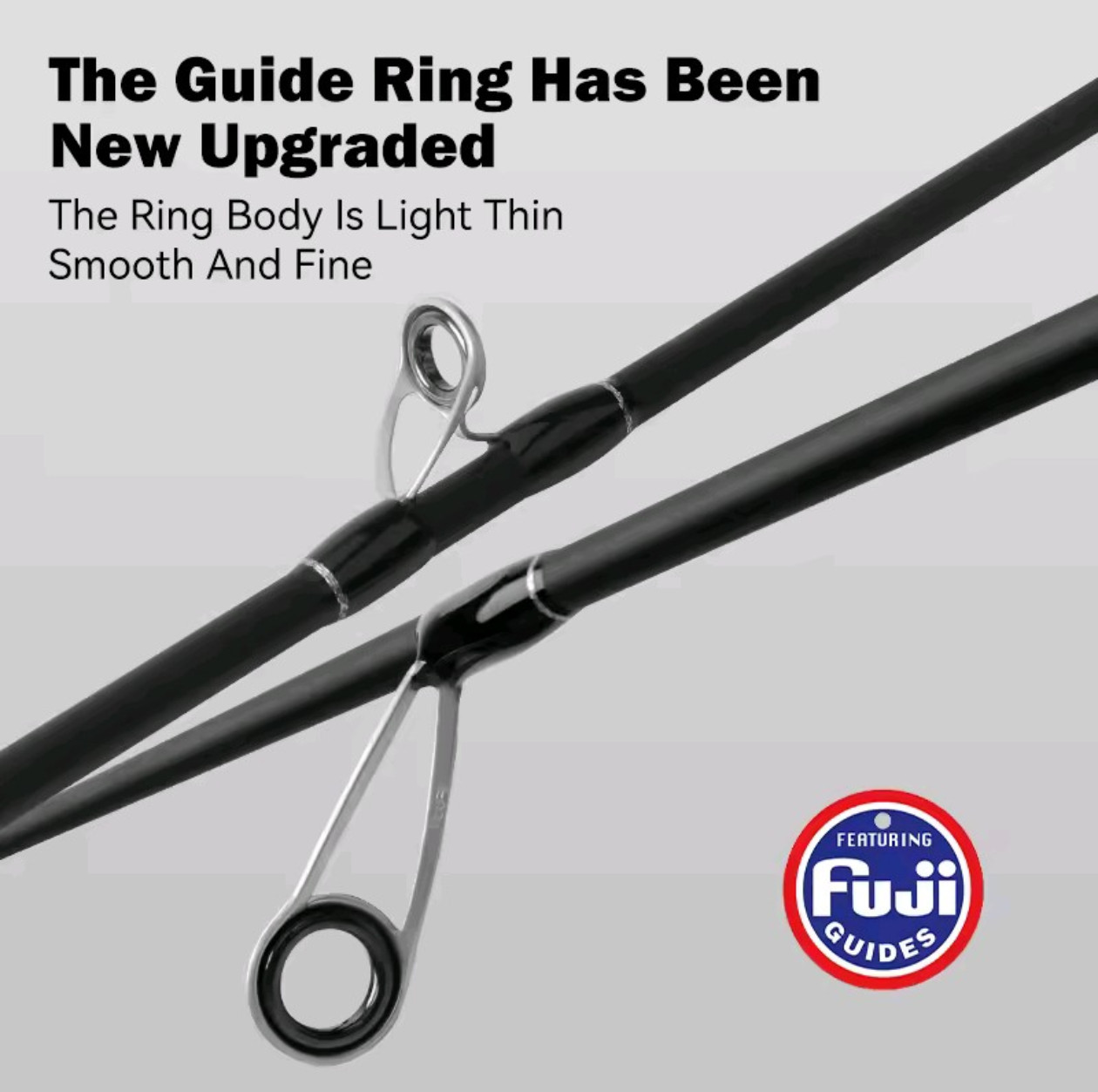 Black Creek 2 Section Travel Fishing Rod Fuji Guides Carbon Fibre Spinning & Cas