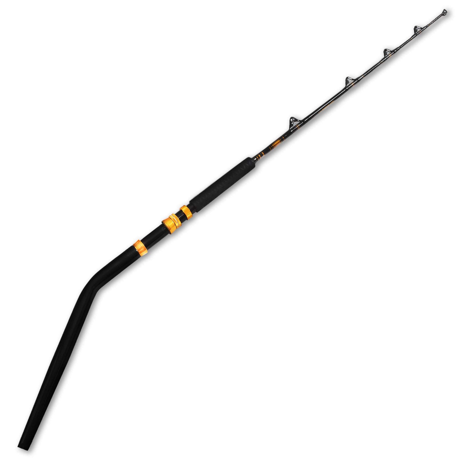 Fiblink Bent Butt Fishing Rod 2-Piece Saltwater Offshore Trolling Rod Big Gam…