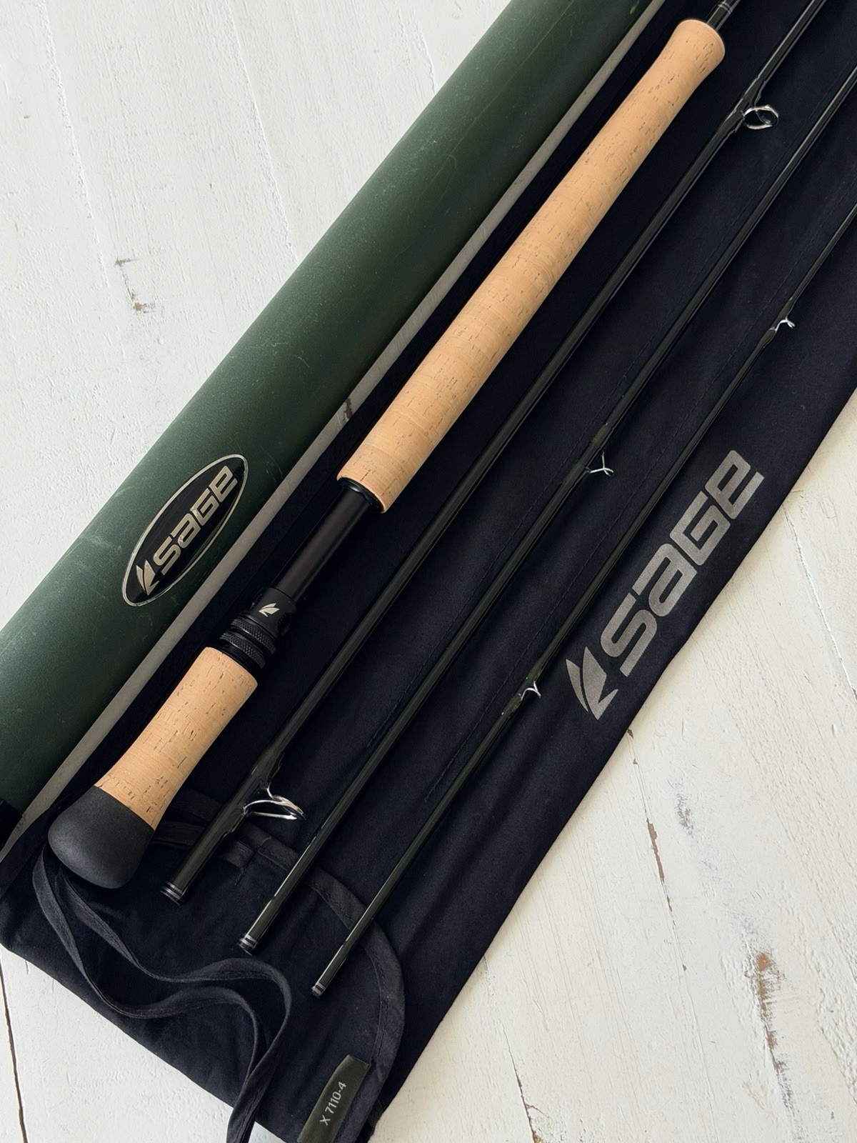 **BEAUTIFUL** 🔥 SAGE X 7wt. 11’ft~4pc Switch/Spey Flyrod🔥~LEGENDARY~🔥