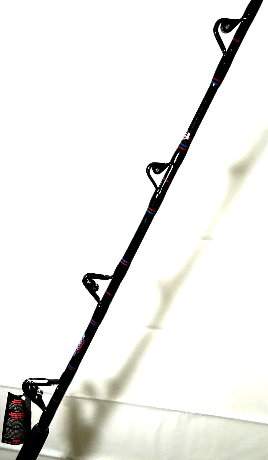 Seeker G 6463XXH-6 1/4 AR Black Steel Graphite 80-100Lb Roller G Fishing Rod USA