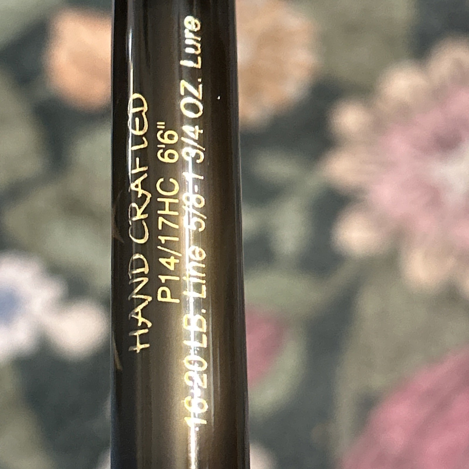 Star Handcrafted P14/17 HC 6’6” Conventional Rod Fuji Guides 5/8–3/4oz
