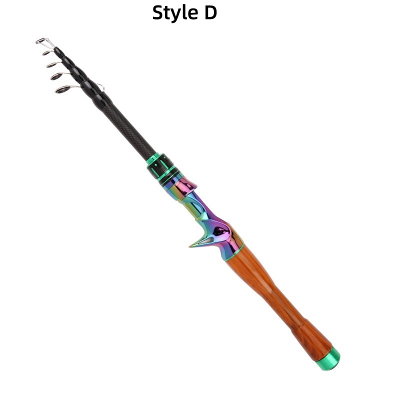 Lure Fishing Rod Carbon Fiber Ultralight Teleacopic Spinning Casting Rod Travel