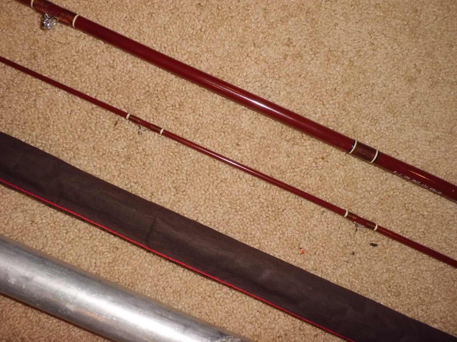 Vintage FENWICK Feralite FF80 Fly 8′ Rod made in USA #G167???- 7-8 fly wt.