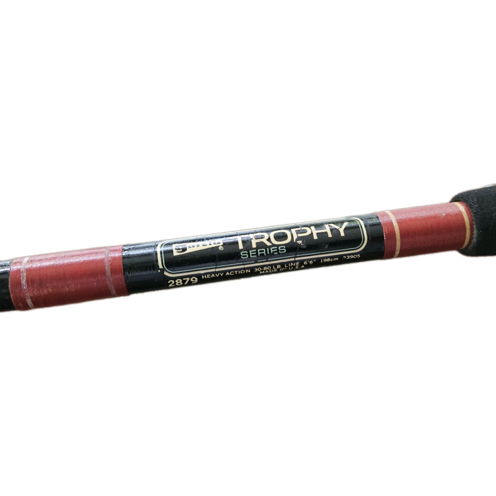 Garcia Trophy Series Rod 2879 Conventional 30-80# Vintage USA 6’6 Roller Tip