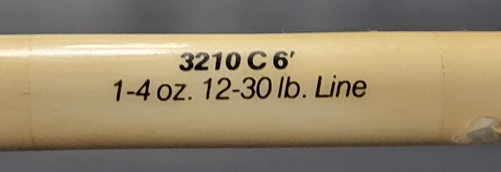 Penn Baymaster Model 3210C 6 Foot, 1 Piece Spinning Rod, Line 12-30lbs. VG+ Cond