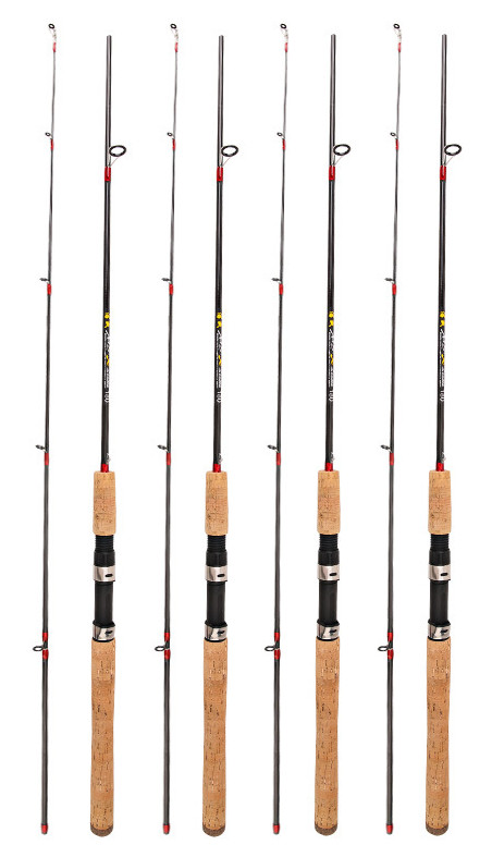 Trout Fishing Rod Portable Ultra Light Solid Tip Carbon Spinning Pole Fast Rods