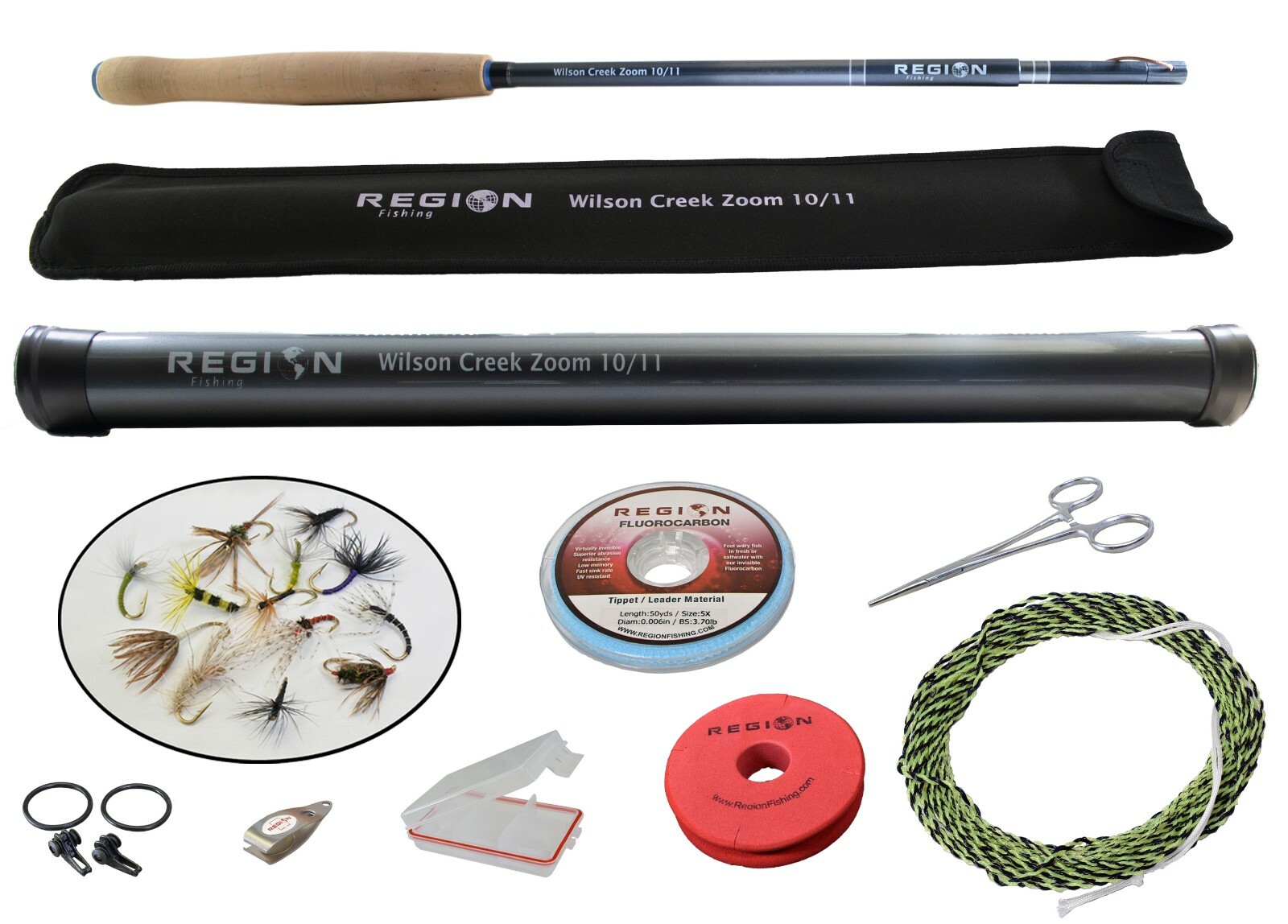 Tenkara Fly Rod – Wilson Creek Zoom 10’/11′ w/Starter Kit- Japanese Carbon Fiber