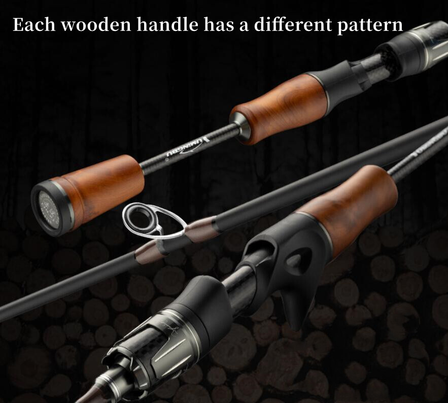 Trout Fishing Rod Carbon Fiber Spinning/casting Rods 1.68M/1.8M Lure Pole Travel