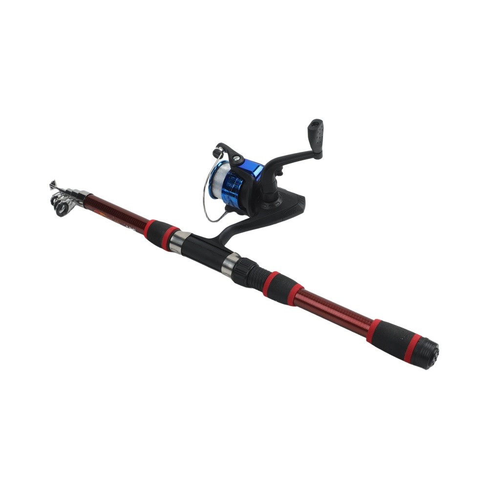 Telescopic Fishing Rod and Reel For Combo Full Kit with Gear Set Lightweight