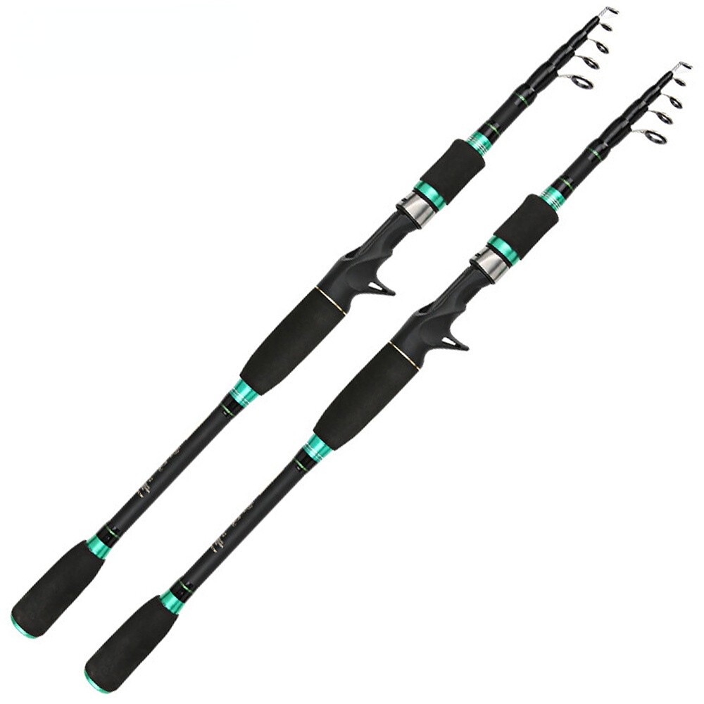 Telescopic Fishing Rod M Power Travel Casting Spinning Rod 1.8M-3.0M Carbon Pole