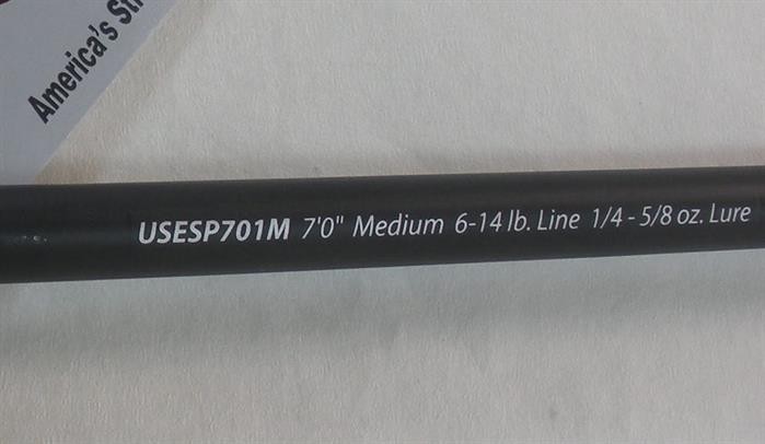 Shakespeare 1324344 USESP701M 7 Ft Ugly Stik Elite Spinning Rod