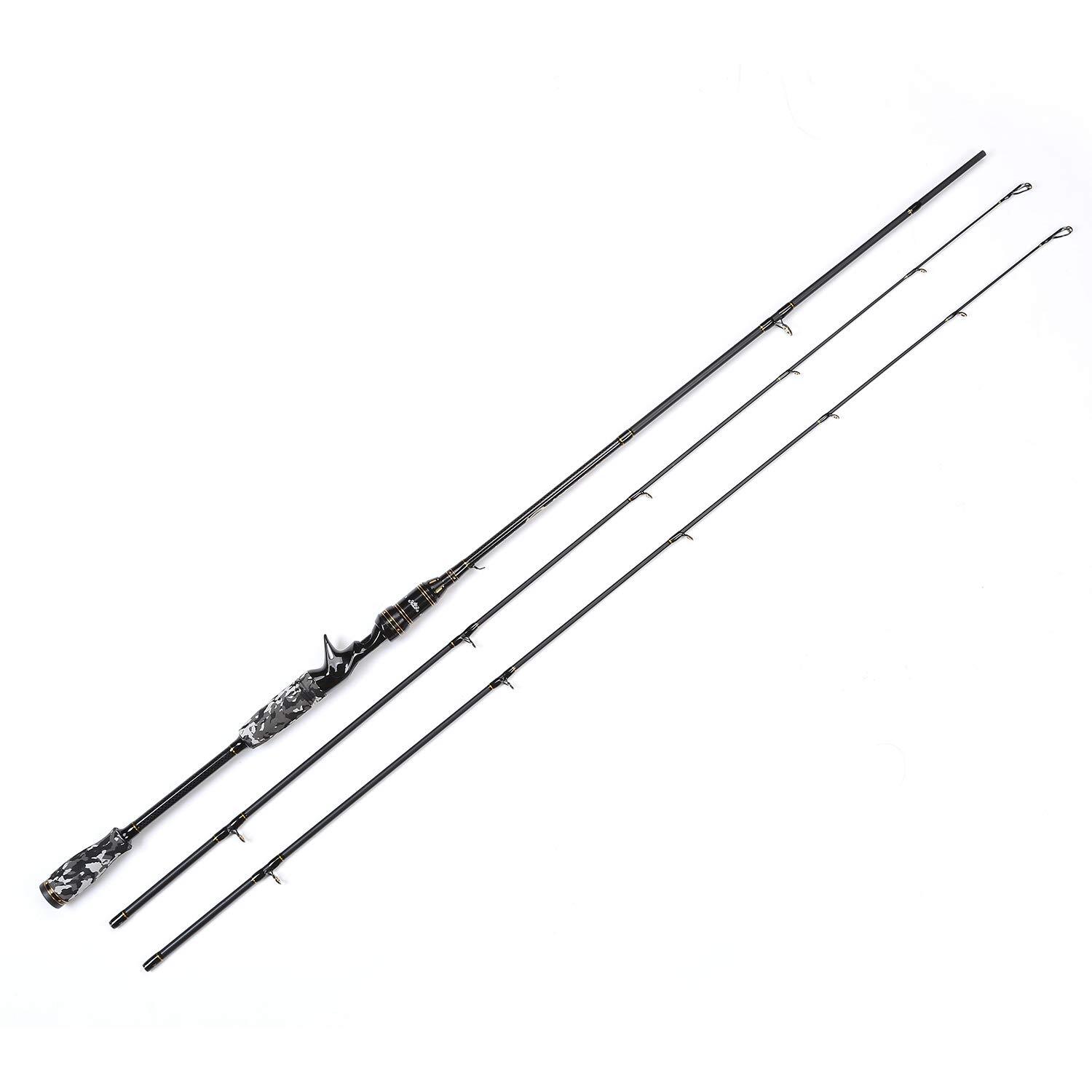 E Series – Camo Legend 2-Piece 7-Feet Casting Rod 24 Ton Carbon Fiber Baitcas…