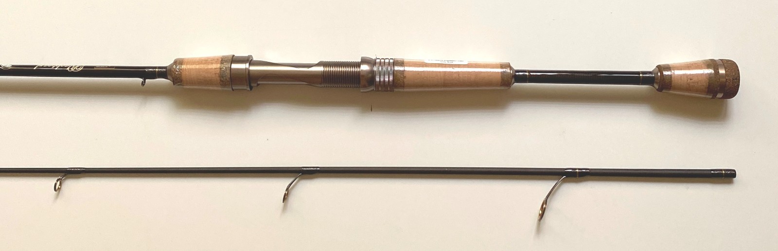 High modulus Graphite Trout Spin Rod – 2 section 6’6″ – Light Guides -New