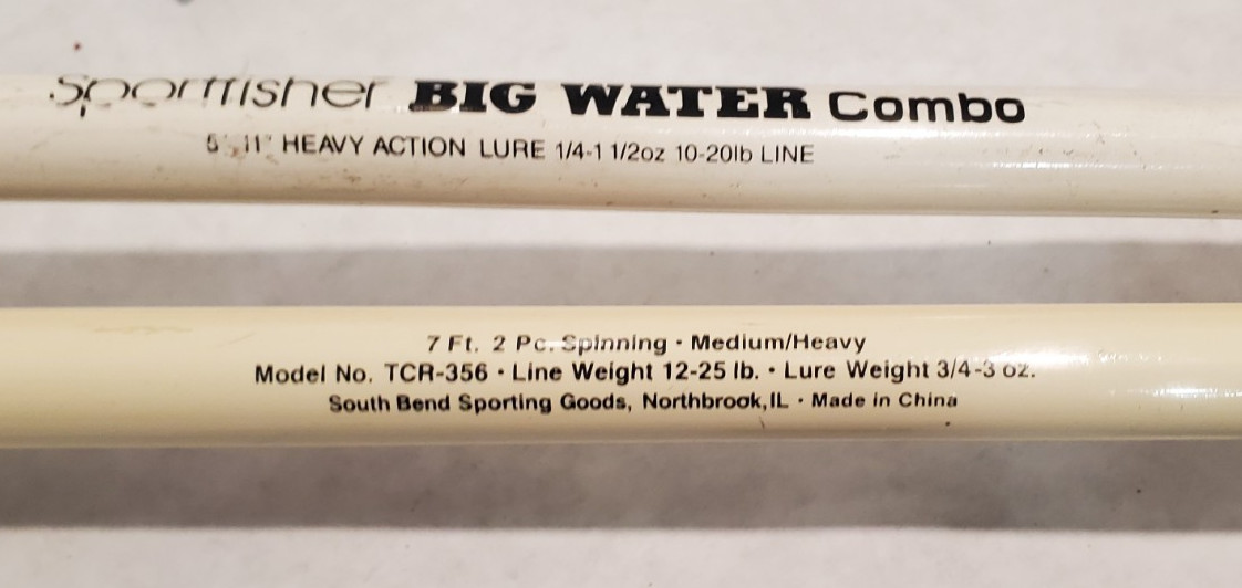 BIGWATER casting rod & 7′ Spinning rod – Big Game – Catfish – Sportfisher 2 pc.